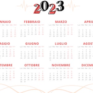 Calendar 2023 - for medical students | doctors | health workers | cardiologists