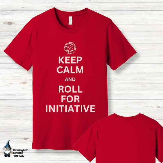 Funny Keep Calm & Roll Dungeon Dragons Dice Gaming T-Shirt Funny Keep Calm & Roll Dungeon Dragons Dice Gaming T-Shirt
