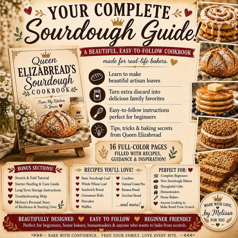 Sauerteigbrot Rezept Digitales Buch, Sauerteig-Starterfütterung und -haltung, Verwerfen von Rezepten, Anfängerrezepte und -techniken. Bild 3