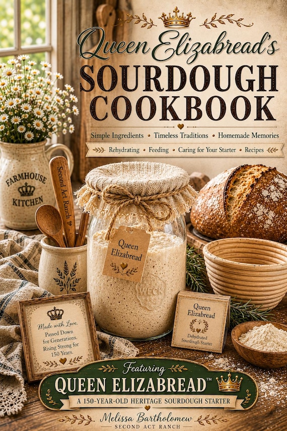 Sourdough Recipe Book PDF | Beginner Sourdough Guide | Starter Feeding & Care | Discard Recipes | Digital Download Cookbook
