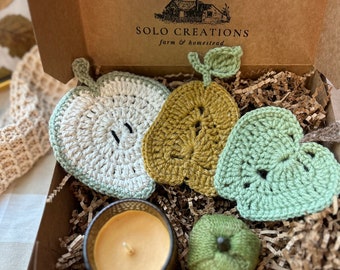 Fall Gift Box| Cozy Crochet Gift Box| Care Package| Thinking of you| employee gift | Co worker gift| for her| 100% Cotton Towel