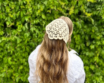 Crochet Headpiece| handmade headband| Handmade| Hair accessories| Sister Gift| Friend Gift| Crochet Lover Gift| personalized gift| vintage