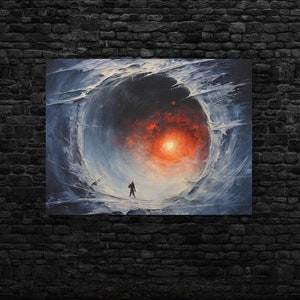 Enchanting Portal to the Unknown Canvas Art, Mystical Wall Decor, Fantasy Artwork, Canvas Art, Sci-Fi Art, Wall Decor, Home Decor, Vortex