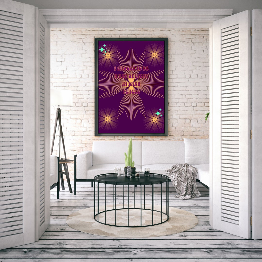 Ray of Light Beautiful Prints Inspirational Wall Art Self Affirmation ...