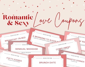 30 kuponów miłosnych, kupony na randkę, prezent dla pary, kupony dla par, gra na randkę, prezent dla chłopaka, prezent dla niej, romantyczny prezent