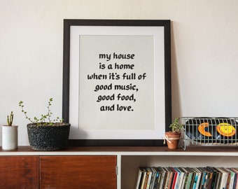 Inspirujący cytat na ścianę, modny wystrój ścienny, wydruk artystyczny z cytatem, cyfrowa sztuka ścienna, wystrój domu, sztuka kaligrafii, minimalistyczny wydruk artystyczny