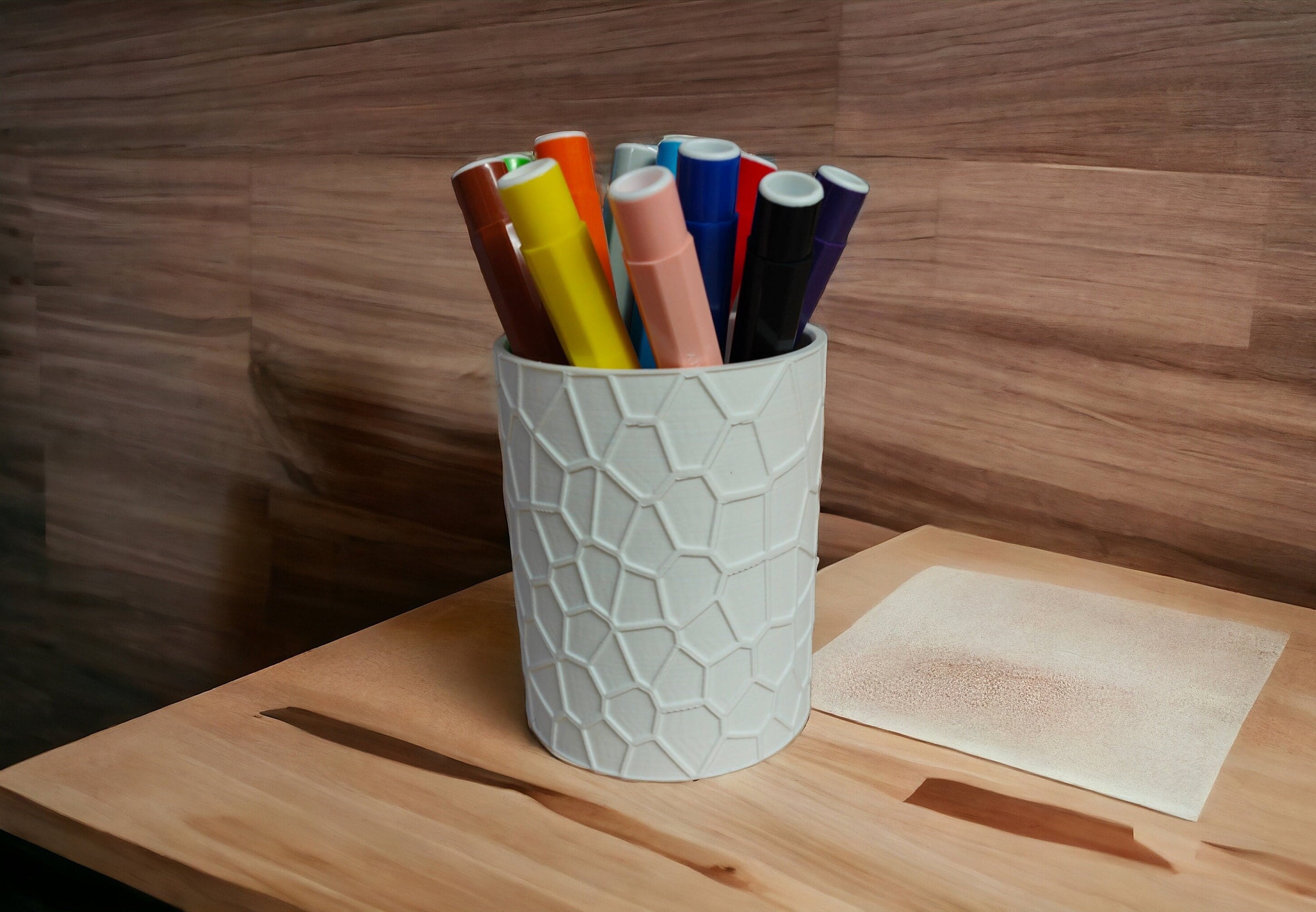 Portapenne da scrivania pelle design Colorful Pen Holder DUDU