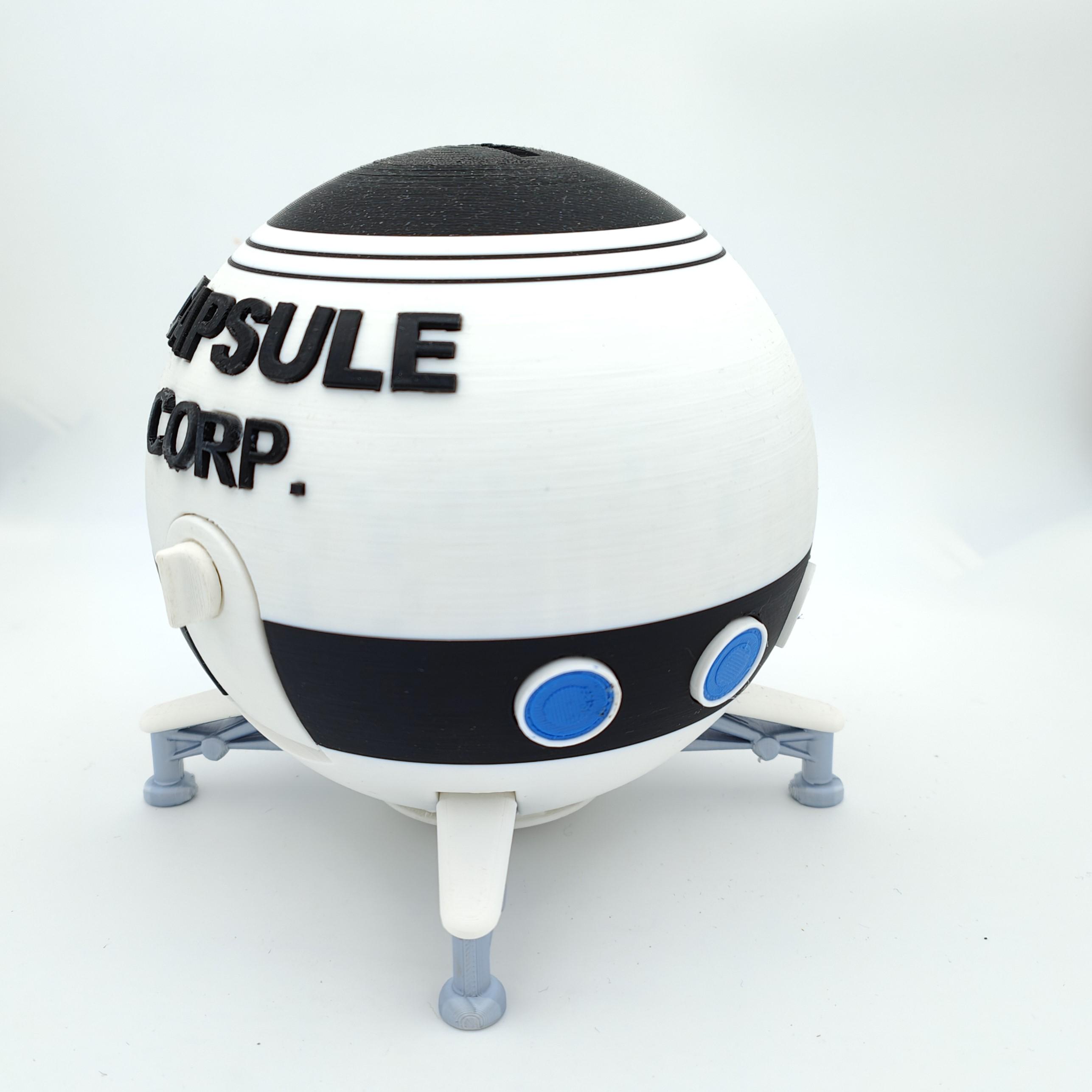 Capsule Corporation Dragonball Spaceship Piggy Bank - Etsy