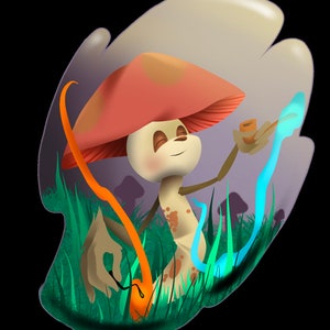 Mushroom Man with a pipe