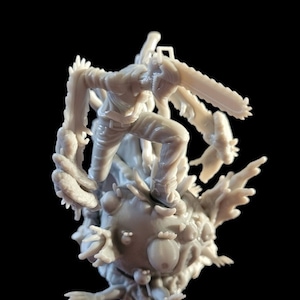 Denji-Chainsaw man-figurine-80mm-paintable-collectible-resin print-demon form-anime