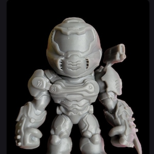 Doom mini slayer/barbarian sentinel-chibi/funko pop style - Doomslayer/doomguy/doom eternal