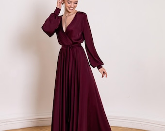 burgundy wedding guest dress amazon Burgundy & Burnt Orange Bridesmaid Bouquet  FallinLove Bouquets