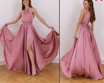 Wedding guest dress Formal dresses for women wedding guest Mother of the bride dress Satin maxi dress Wedding dress guest Night dress