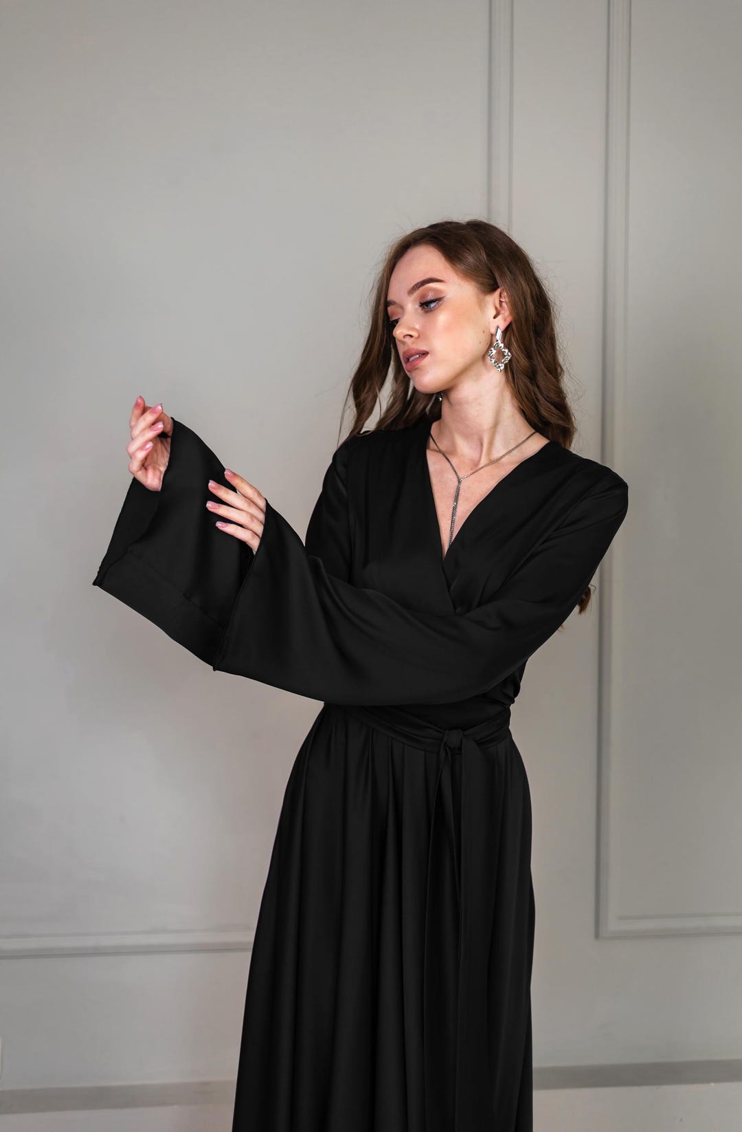 Maxi Party Dresses Guest Wedding Guest Dress Black Bridesmaid Dress — free download