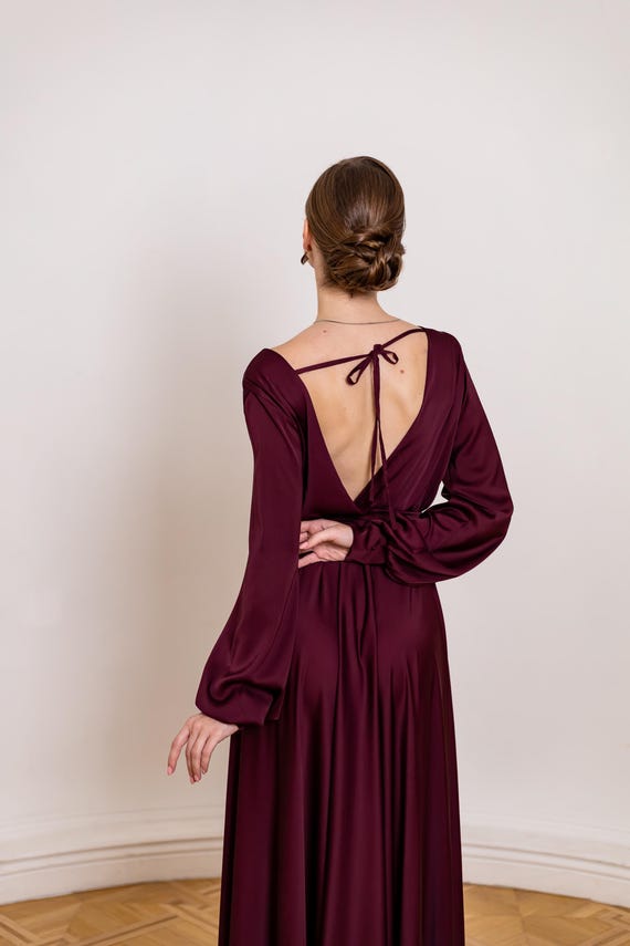 green emerald velvet dress A Line Off Shoulder Short Burgundy Floral Prom Dresses, Short Burgundy –  jbydress main image 1