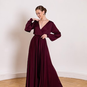 etsy burgandy bridesmaid dresses Maroon Purple Dress cheap burgundy bridesmaid dresses