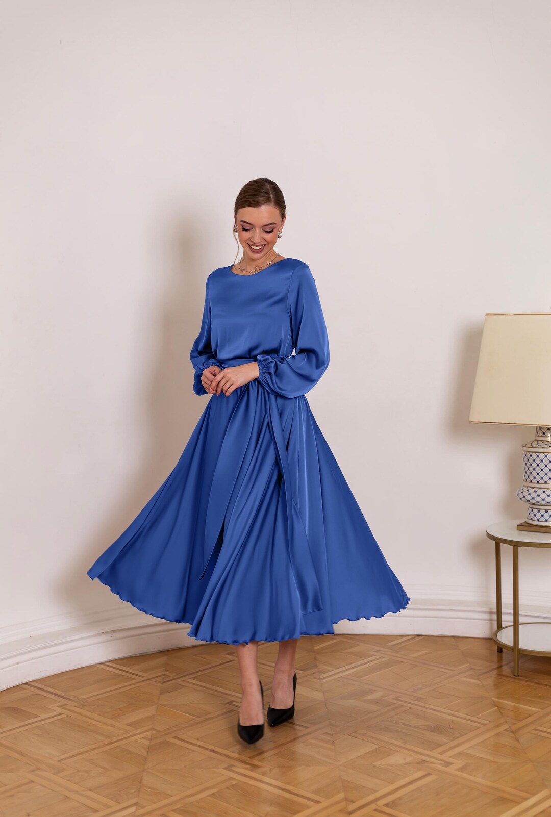 off the shoulder plus size evening dresses Ever-Pretty Inclusive Cold Formal Bridesmaid Dress with Flare Sleeves Care Instructions toddler dress pink Barbara Dutch Satin Fit Color:Palm