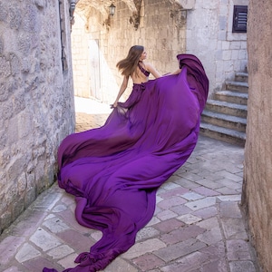 purple grecian style dress Femme Fatale Grecian Pleated Dress