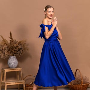 electric blue dress women Sofibella Women's Electric Blue Dress, Electric Blue, Size Small