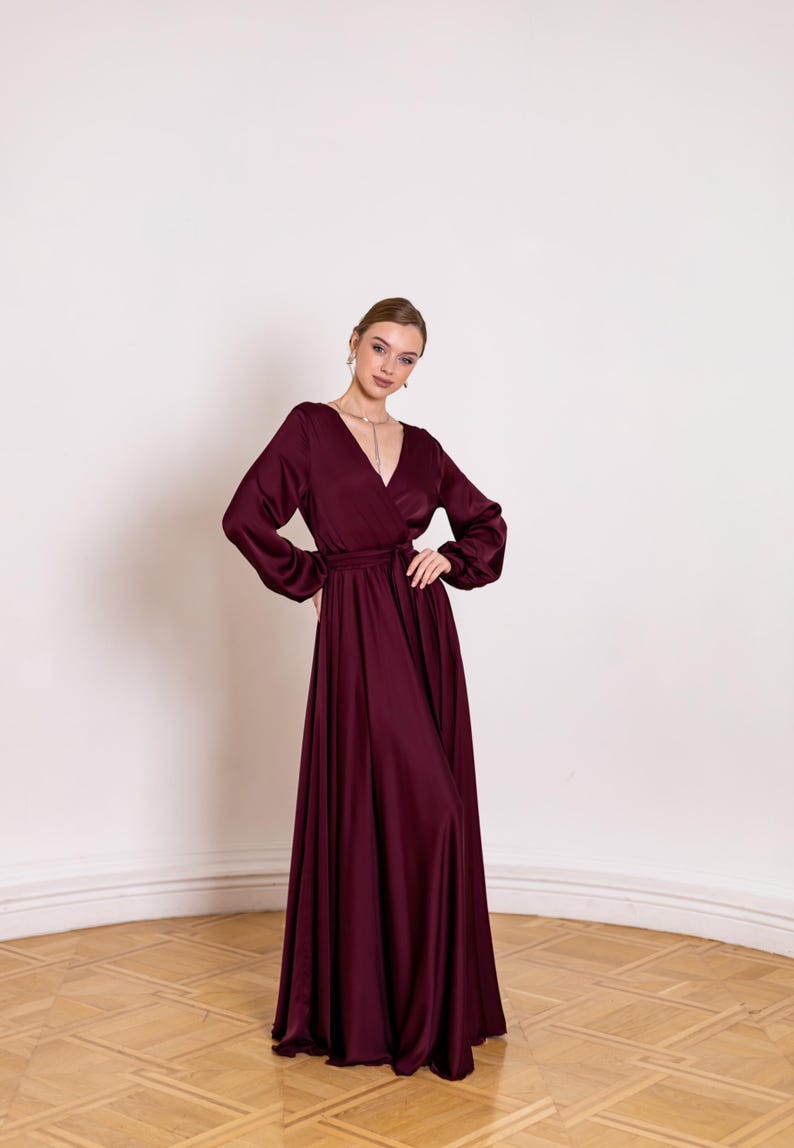 A woman in a formal wedding guest.