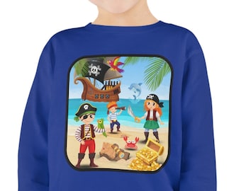 Camiseta de manga larga pirata para niño: Camiseta infantil Ocean Beach