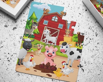 Boerderijdierenpuzzel: 30-delig boerenerfpuzzel