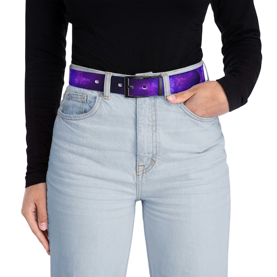 Purple Galaxy Belt: Cut-to-fit Outer Space Waistband - Etsy display picture 3