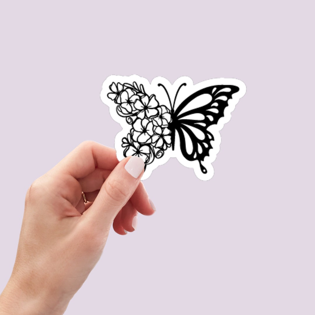 Butterfly Printable Stickers Digital PNG PDF &amp; JPG Files - Etsy