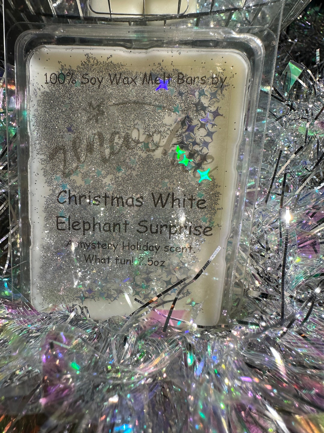 White Elephant Gift Exchange Surprise Christmas Shimmer Glitter Wax