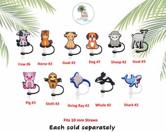 Straw Topper - Animals #1 (10mm)