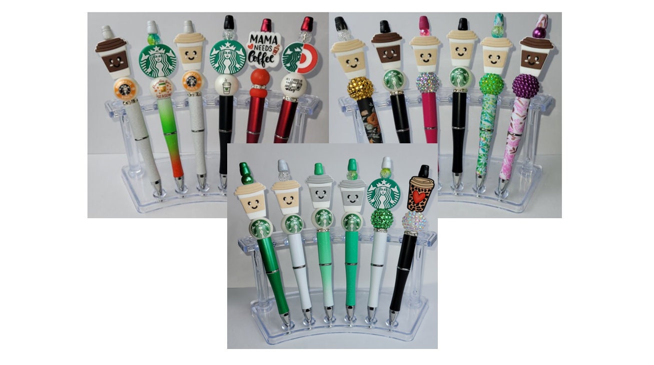 Sbux Coffee Beaded Pens – Burke Street Designs