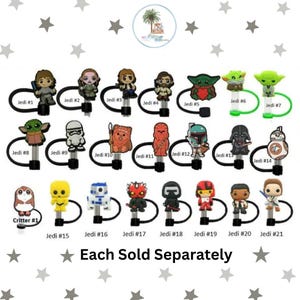 Straw Topper Jedi | Galaxy straw topper | Space straw topper | Space straw charms | Lightsaber Gift | Stocking Stuffer | Kids Party Supplies