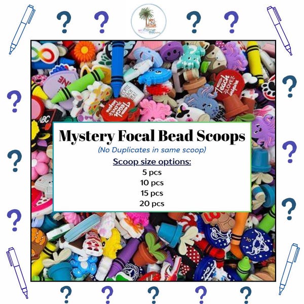 Mystery Focal Bead Scoop | Character, Flower, Animal (15-30mm)