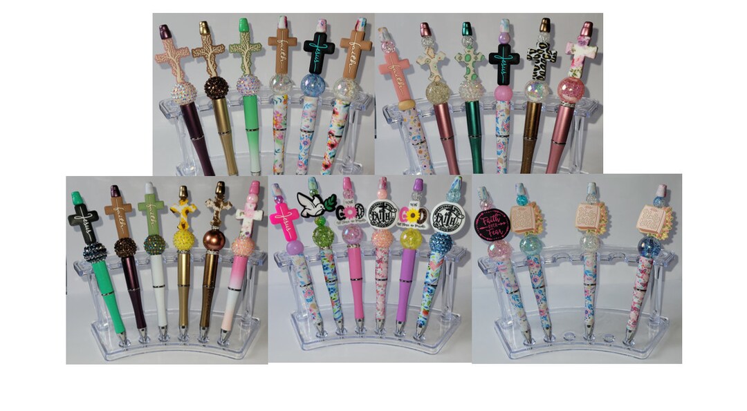 Religious Pens Cross/bible/god Etsy