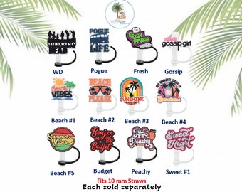 Straw Topper - Sayings (10mm)