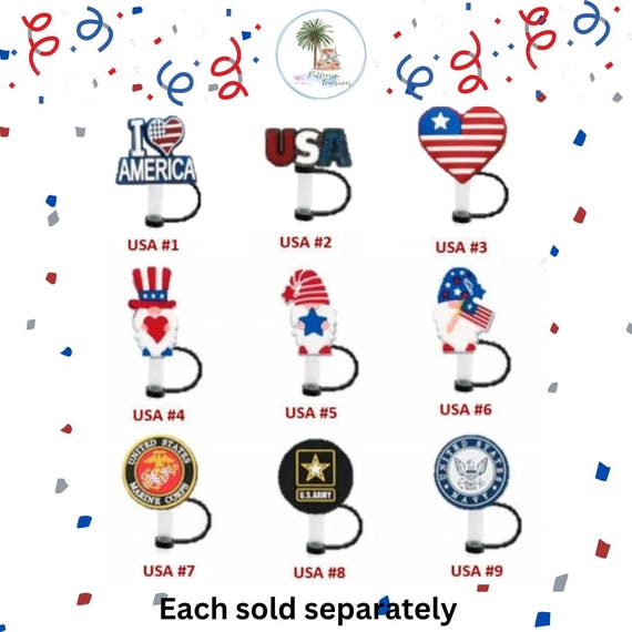 Military Straw Toppers Military Straw Toppers