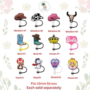 Straw Topper - Western and Gaming (10 mm)