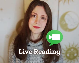 Lectura de tarot en vivo, videollamada 1 a 1 con un lector de cartas, charla en línea con un psíquico