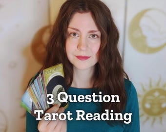 Lectura de Tarot de 3 Preguntas - Respuestas Detalladas y Entrega Rápida
