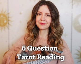 Lectura de Tarot de 6 Preguntas - Extracciones Completas y Detalladas sobre Múltiples Temas