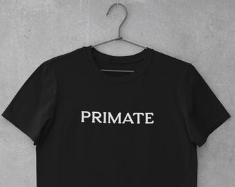 Primate Shirt, Gorilla T-shirt, Printed T-shirt Gift, Wildlife, Zookeeper T-shirt Gift