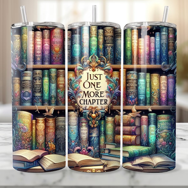 Boekenliefhebber beker wrap, oude boeken png, beker wrap voor lezer, bibliotheek geschenken 20oz beker sublimatie ontwerp, beker png-bestand, BookTok