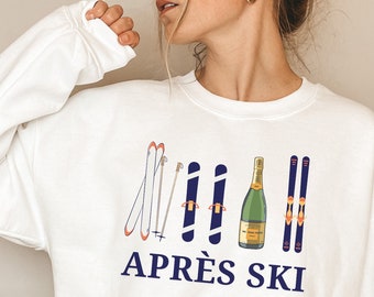 Après Ski Sweatshirt, Winter Sports Sweater, Ski Weekend Trip, Girls Weekend Sweatshirt, Aspen Sweater, Here for Apres, 80s in Aspen