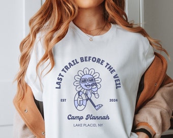 Aanpasbaar Camp Bachelorette-shirt: Last Trail Before the Veil