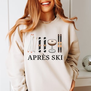 Après Ski Sweatshirt, Wintersport-Pullover, Ski-Wochenendausflug, Espresso Martini Girls-Wochenend-Sweatshirt, 80er Jahre Aspen-Pullover, hier für Apres