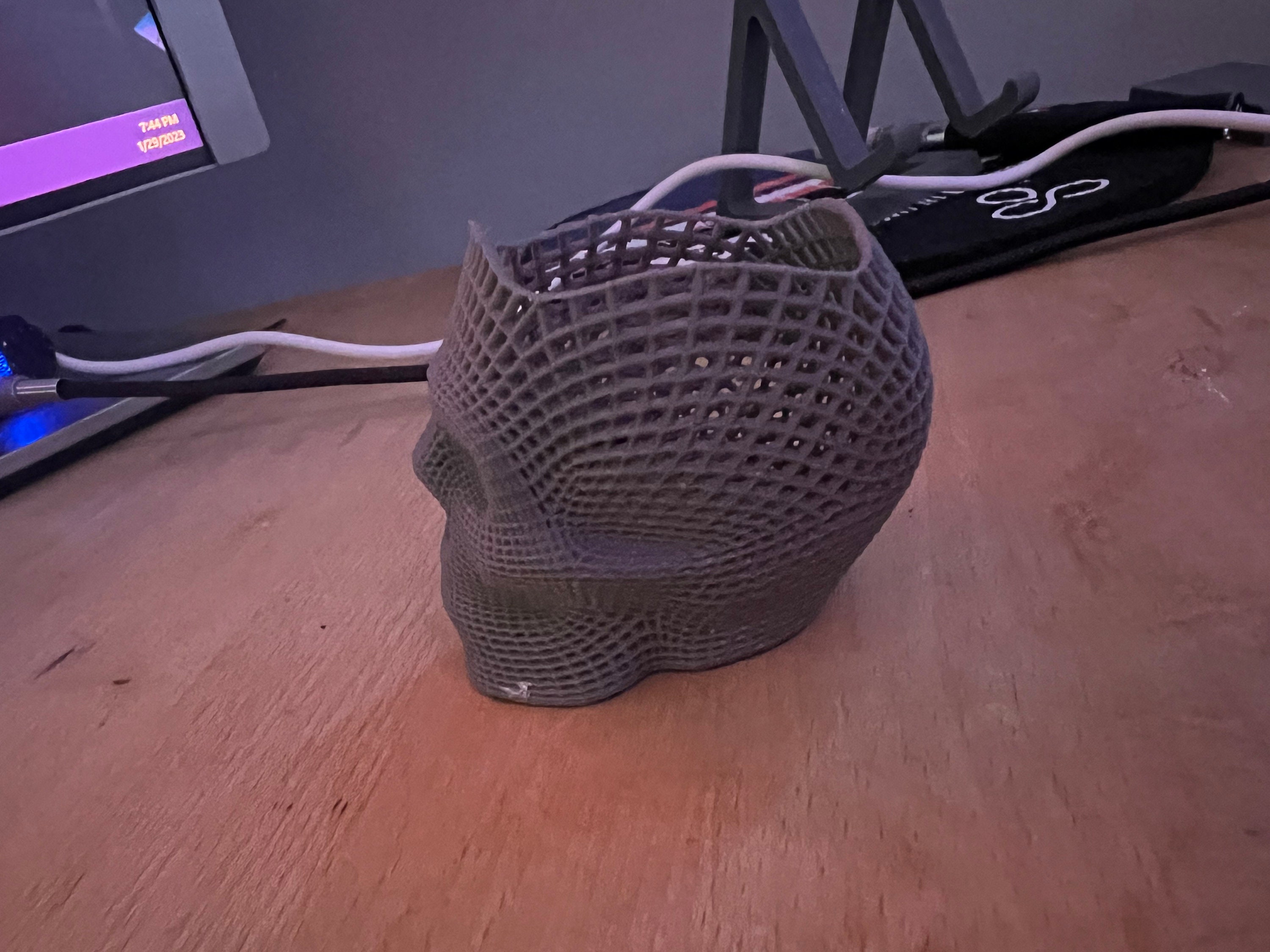 3D Printed Hollow Skull - Etsy