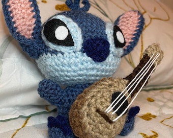 Handmade Blue Alien Pet Amigurumi Plushie