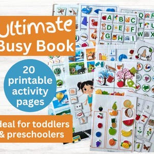 Ultimate Busy Book / Toddler Busy Book Printable / Quiet Book / Kids Quiet Book / Busy Book Kids / Quiet Book Toddler / Busy Binder For Kids