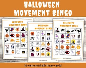 Halloween Bingo, Halloween Game, Family Game Night, Classroom Games, Halloween Toddler Activities, Non-Spooky Halloween, Halloween Printable