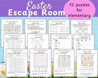 Easter Escape Room Printable / Easter Escape Room For Kids / Kids Escape Room Puzzle / Escape Room Classroom Activity / Detective Game Kids
